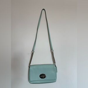 Coach Sleek Seaglass Pebbled Leather Bag
